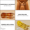 Parcelona French Simply Bear Paw Medium 3 Celluloid Acetate Side Slide In Jaw Yoga Fine Hair Claw Clip for Women and Gir