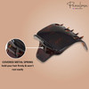 Parcelona French Wide Paw Tortoise Shell Brown 2 Celluloid Covered Spring Side Slide In Jaw Yoga Hair Claw Clip for Wome