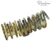 Parcelona French Narrow Tubular Olive Green Large 3 34 Celluloid Good Grip Jaw Hair Claw Clip Clamp for Women and Girls
