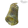 Parcelona French Narrow Tubular Olive Green Large 3 34 Celluloid Good Grip Jaw Hair Claw Clip Clamp for Women and Girls