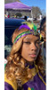 Patiky Mardi Gras Feather Headband Sequins Glitter Hair Band for Adult Women Men Mardi Gras Hair Band Halloween Costume