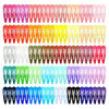 120 Pack Colorful Metal Snap Hair Clips 2 Inch Barrettes in 40 Assorted Candy Colors NonSlip Hair Accessories for Kids T