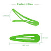 120 Pack Colorful Metal Snap Hair Clips 2 Inch Barrettes in 40 Assorted Candy Colors NonSlip Hair Accessories for Kids T