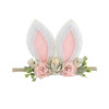 KIDOCHEESE Bunny Rose Ears Easter Headbands Baby Girls Flower Crown Spring Headbands C