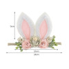KIDOCHEESE Bunny Rose Ears Easter Headbands Baby Girls Flower Crown Spring Headbands C