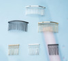 Ruwado 6 Pcs Metal Hair Combs 10 Teeth 20 Teeth Wire Twist Veil Hair Side Combs Pin Clips for DIY Jewelry Making Wedding