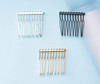 Ruwado 6 Pcs Metal Hair Combs 10 Teeth 20 Teeth Wire Twist Veil Hair Side Combs Pin Clips for DIY Jewelry Making Wedding