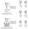 40 Pack Star and Butterfly Braid Clips for Girls Jewelry Cuffs Hair Clips Dreadlock Braids Hair Rings Gold Silver Decora