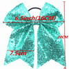 65 Inches Sequins Hair Bows Elastic Hair Tie Ribbon Large Cheer Bow Ponytail Holder for Women Girls Kids Teens