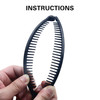 New 1st Choice Clincher Combs Banana Clips Hair Grip Comb Fishtail Ponytail Clamp Long Hair Accessory for Girls and Wome