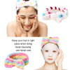 Hishexin 8 Pack Spa Headbands for Women Soft Bow Skincare Headband for Washing Face Skincare Salon Makeup Bulk Spa Party