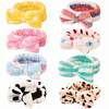 Hishexin 8 Pack Spa Headbands for Women Soft Bow Skincare Headband for Washing Face Skincare Salon Makeup Bulk Spa Party