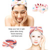Hishexin 8 Pack Spa Headbands for Women Soft Bow Skincare Headband for Washing Face Skincare Salon Makeup Bulk Spa Party