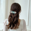inSowni 4 Pack Luxury Glitter Sparkly Jeweled Gems Crystal Rhinestone Flower Metal French Barrettes Snap Alligator Hair