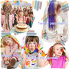 Colored Braids Hair Extensions with Rubber Bands Rainbow Braided Synthetic Hairpieces Ponytail Hair Accessories for Wome
