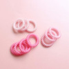 canjoyn 10 Pcs Rubber Spiral Hair Ties and Ponytail Holders Elastic NoCrease Hair Coils for Womens Thick Hair Yellow