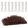 Tbestmax 300 Bun Hair Bobby Pins U Shaped Pin Hair Grips to Clip Ballet Hair Net for Women 5 CM2 Inch Brown