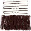 Tbestmax 300 Hair Bun Bobby Pins U Shaped Pin Hair Grips to Clip Ballet Hair Net for Women 6 CM23 Inch Brown