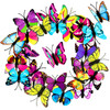 Boao 24 Pieces Butterfly Hair Clips 3D Colorful Barrettes Hair Accessories Halloween for Women Party Favors