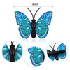 Boao 24 Pieces Butterfly Hair Clips 3D Colorful Barrettes Hair Accessories Halloween for Women Party FavorsPink Blue