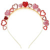 AVMBC Valentines Day Heart Headbands Glitter Rhinestone Heart Hairbands Love Heart Hair Hoop for Valentines Day Party We