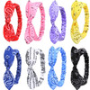 Hicarer 8 Pcs Headband Bandana for Women Paisley Retro Print Bow Knot Rabbit Ear Bandana Headbands Headwrap for Women Ha