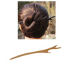 Lawie 7 Pack Vintage Retro Handmade Ancient Chinese Japanese Brown Wooden Hair Sticks Chopsticks Hair Pins Picks Wood Sa