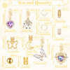 NAISKA 140Pcs Gold Hair Jewelry for Braids Dreadlocks Loc Accessories Crystal Rhinestone Butterfly Pearls Pendant Hair B