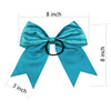 Cheerleader Bows Cheerleading 8 inch Sparkle Glitter Ponytail Holder Hair Tie School for High School College Girl Team S