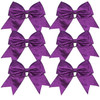 Cheerleader Bows Cheerleading 8 inch Sparkle Glitter Ponytail Holder Hair Tie School for High School College Girl Team S