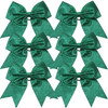 Cheerleader Bows Cheerleading 8 inch Sparkle Glitter Ponytail Holder Hair Tie School for High School College Girl Team S