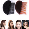2PCS Hair Clip with Sponge Base Inserts Bump It Up Pads Bun Maker Styling Accessories Charming Comb Braid Tool Brown