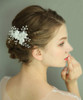 FXmimior Bridal Wedding Flower Headpiece Hair Comb Vintage Crystals Rhinestone Hair Comb Diadem Prom Hair Pins Wedding P