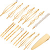 Yaomiao 17 Pieces Gold Hair Pins Set Geometric Bobby Pin Barrettes Metal Gold Decorative Styling Jewelry Hair Clamps Acc
