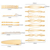 Yaomiao 17 Pieces Gold Hair Pins Set Geometric Bobby Pin Barrettes Metal Gold Decorative Styling Jewelry Hair Clamps Acc