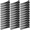 Wobe Hairdressing Double Prong Curl Clips 50pcs 18 Metal Alligator Hairpins for Hair Bow Pin Curl Styling Clips for Hair