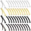 48 Pieces No Slip Metal Hair Clips Hairpin Open Center Metal Barrettes 236 x 039 Inch Snap Button Hairpin for Women Gold