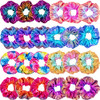 Tatuo 24 Pieces Rainbow Hair Scrunchies Elastic Bands Scrunchy Colorful Hair Ties for Women Girls Gymnastics Birthday Pa