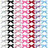 SALOCY 70PCS Mini Hair Bows for Women GirlsPink Bows for Hair Red Hair Bows Ribbon Bowknots Hairclips Pink Ribbon Bows B