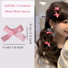 SALOCY 70PCS Mini Hair Bows for Women GirlsPink Bows for Hair Red Hair Bows Ribbon Bowknots Hairclips Pink Ribbon Bows B