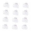 Cobahom 12 Pack Small Plastic 12 Inch NoSlip Mini Clips for Thin Hair Styling Accessories for Women and Girls White