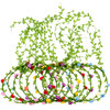 EBOOT 10 Pieces Multicolor Flower Crown Floral Wreath Headband Garland Assorted Colored Headpiece for Festival Wedding F