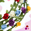 EBOOT 10 Pieces Multicolor Flower Crown Floral Wreath Headband Garland Assorted Colored Headpiece for Festival Wedding F