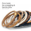 Qooocy Variety Pack Hair Tie Bracelets for Women 15 Elastic Ponytail Bands for Thick and Thin Hair Prevents Breakage