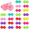 WILLBOND 100 Pieces Girls Hair Barrettes Self Hinge Plastic Clip Toddler Kids Baby 80s 90s Clip Colorful Cute Cartoon Ha