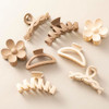 8PCS Hair Clips for Women Flower Claw Clips for Thick Hair NonSlip Hair Accessories with MultiStyles Neutral Colors Hair