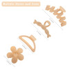 8PCS Hair Clips for Women Flower Claw Clips for Thick Hair NonSlip Hair Accessories with MultiStyles Neutral Colors Hair