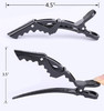 HHLL Hair Clips for Women Wide Teeth DoubleHinged Design Alligator Styling Sectioning Clips of Professional Hair Salon Q