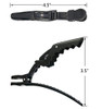 HHLL 12pcs Hair clips for Styling Wide Teeth DoubleHinged Design Alligator Styling Sectioning Clips of Professional Hair