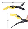 HHLL Hair Clips for Women Wide Teeth DoubleHinged Design Alligator Styling Sectioning Clips of Professional Hair Salon Q